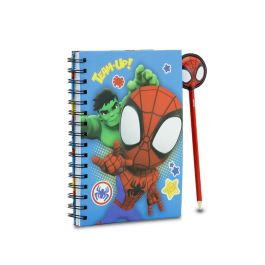 Caja Regalo con Cuaderno y Lápiz Fashion Team Marvel Spiderman Multicolor