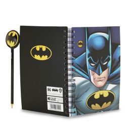 Caja Regalo con Cuaderno y Lápiz Fashion Rage DC Comics Batman Azul