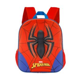 Mochila 3D Pequeña Spider Marvel Spiderman Rojo