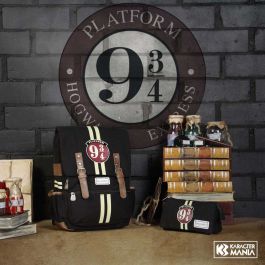 Estuche Portatodo Triple HS 9 3/4 Harry Potter Marrón