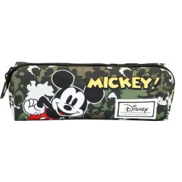 Estuche Portatodo Cuadrado FAN Surprise Disney Mickey Mouse Verde Militar