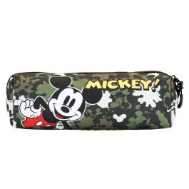 Estuche Portatodo Cuadrado FAN Surprise Disney Mickey Mouse Verde Militar