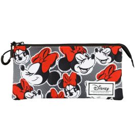 Estuche Portatodo Triple FAN Lashes Disney Minnie Mouse Rojo