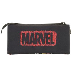 Estuche Portatodo Triple FAN Fun Marvel Los Vengadores Negro