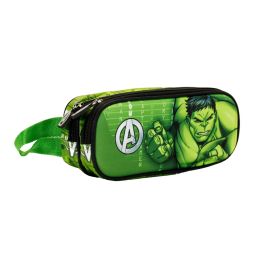 Estuche Portatodo 3D Doble Challenge Marvel Hulk Verde