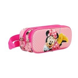 Estuche Portatodo 3D Doble Lying Disney Minnie Mouse Rosa