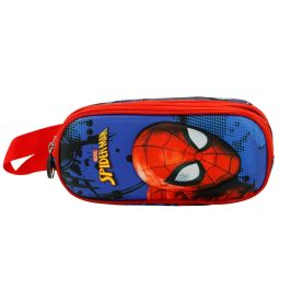 Estuche Portatodo 3D Doble Badoom Marvel Spiderman Rojo