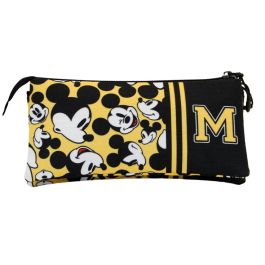 Estuche Portatodo Triple ECO Yellow Disney Mickey Mouse Amarillo