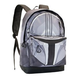 Mochila HS FAN Helmet Star Wars The Mandalorian Gris