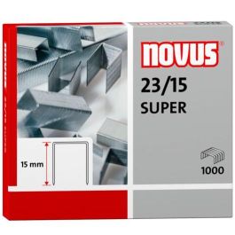 Novus Grapas super 23/15 para grapadoras de gruesos -caja 1000- Precio: 3.95000023. SKU: B1C9XMYMBZ