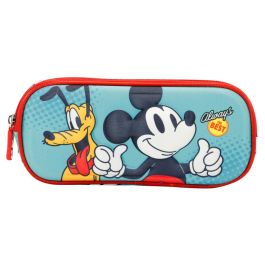 Estuche Portatodo 3D Doble Best Disney Mickey Mouse Verde