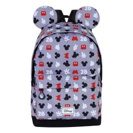 Mochila HS FAN 2.0 Grey Disney Mickey Mouse Gris