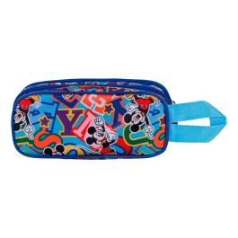 Estuche Portatodo 3D Doble Blissy Disney Mickey Mouse Azul