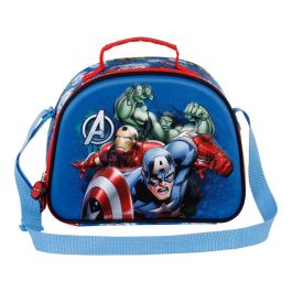 Bolsa Portamerienda 3D Energy Marvel Los Vengadores Azul