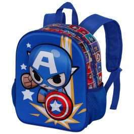 Mochila 3D Pequeña Punch Marvel Capitán América Azul Precio: 14.95000012. SKU: B1A3HAG2AZ