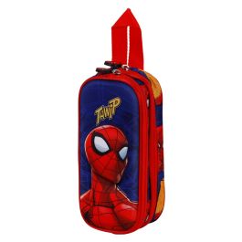 Estuche Portatodo 3D Doble Sides Marvel Spiderman Azul