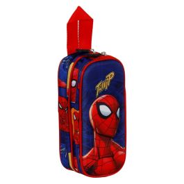 Estuche Portatodo 3D Doble Sides Marvel Spiderman Azul