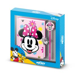 Caja Regalo con Diario Cadena y Bolígrafo Fashion Floral Disney Minnie Mouse Rosa Precio: 9.9499994. SKU: B1FY94KPTQ