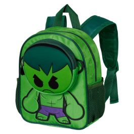 Mochila Pocket Bobblehead Marvel Hulk Verde