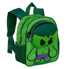 Mochila Pocket Bobblehead Marvel Hulk Verde