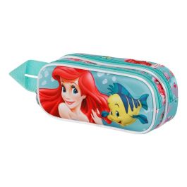 Estuche Portatodo 3D Doble Sea Disney Ariel Azul