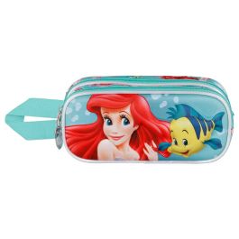 Estuche Portatodo 3D Doble Sea Disney Ariel Azul