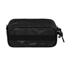 DC Comics Batman Trick FAN 2.2 Face Estuche Escolar Portatodo 3 Compartimentos Ripstop Negro 2.5L Para Trolley DC Comics Batman Trick FAN 2.2 Face Estuche Escolar Portatodo 3 Compartimentos Ripstop Negro 2.5L Para Trolley