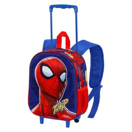 Mochila 3D con Ruedas Pequeña Sides Marvel Spiderman Azul Precio: 26.94999967. SKU: B1FA36CLES