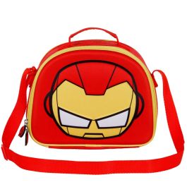 Bolsa Portamerienda 3D Bobblehead Marvel Iron Man Rojo