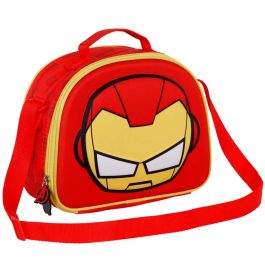 Bolsa Portamerienda 3D Bobblehead Marvel Iron Man Rojo