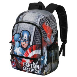 Mochila Fight FAN 2.0 Defender Marvel Capitán América Multicolor