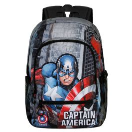 Mochila Fight FAN 2.0 Defender Marvel Capitán América Multicolor