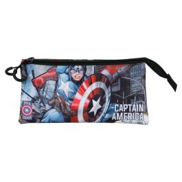 Portatodo Triple FAN 2.0 Defender Marvel Capitán América Multicolor