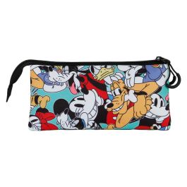 Portatodo Triple FAN 2.0 Squares Disney Mickey Mouse Azul