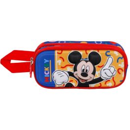 Estuche Portatodo 3D Doble Oh Boy Disney Mickey Mouse Rojo