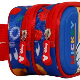 Estuche Portatodo 3D Doble Oh Boy Disney Mickey Mouse Rojo