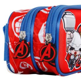 Estuche Portatodo 3D Doble Impact Marvel Los Vengadores Rojo