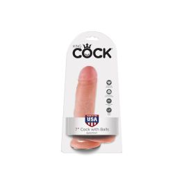 Pene Realista con Testículos (18 cm) King Cock 12517