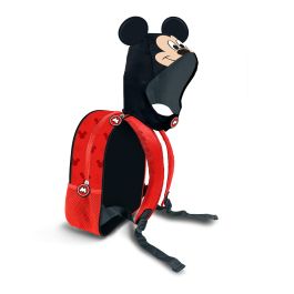 Mochila con Capucha Hood Clever Disney Mickey Mouse Negro