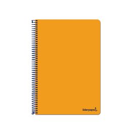 Cuaderno Espiral Liderpapel Folio Write Tapa Blanda 80H 60 gr Cuadro 4 mm Con Margen Color Naranja 10 unidades