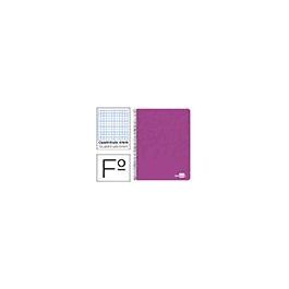 Cuaderno Espiral Liderpapel Folio Write Tapa Blanda 80H 60 gr Cuadro 4 mm Con Margen Color Rosa 10 unidades