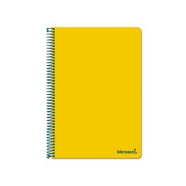 Cuaderno Espiral Liderpapel Folio Write Tapa Blanda 80H 60 gr Horizontal Con Margen Color Amarillo 10 unidades