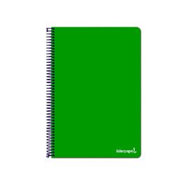 Cuaderno Espiral Liderpapel Folio Write Tapa Blanda 80H 60 gr Horizontal Con Margen Color Verde 10 unidades