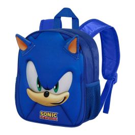 Mochila 3D Pequeña Face Sonic The Hedgehog - SEGA Azul