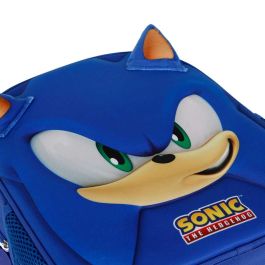 Mochila 3D Pequeña Face Sonic The Hedgehog - SEGA Azul