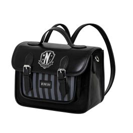 Bolso-Mochila Satchel Original Wednesday Miércoles Negro