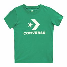 Camiseta de Manga Corta Infantil Converse Stacked Wordmark Graphic Verde