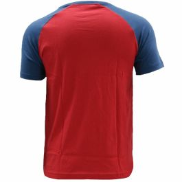 Camiseta de Manga Corta Hombre Converse Colour Block Raglan Rojo