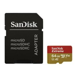 Tarjeta de Memoria Micro SD con Adaptador SanDisk SDSQXA1-GN6AA C10 160 MB/s
