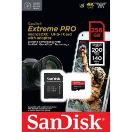 Tarjeta Micro SD SanDisk Extreme PRO 256 GB Precio: 50.94999998. SKU: B1EHCGVC9B